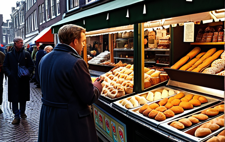 "A thoughtful business strategist, resembling a detective or anthropologist, subtly observing a vibrant Dutch street market scene. They are looking beyond visible data (prices, products) to understand the emotional connections and 'soul' of small businesses, like a traditional bakery or an artisanal shop. Focus on genuine human interactions, warm, inviting lighting, and authentic local details, conveying a sense of deep, empathetic insight into why customers connect with these businesses. Photo-realistic, depicting a bustling yet intimate Utrecht or Amsterdam market atmosphere."